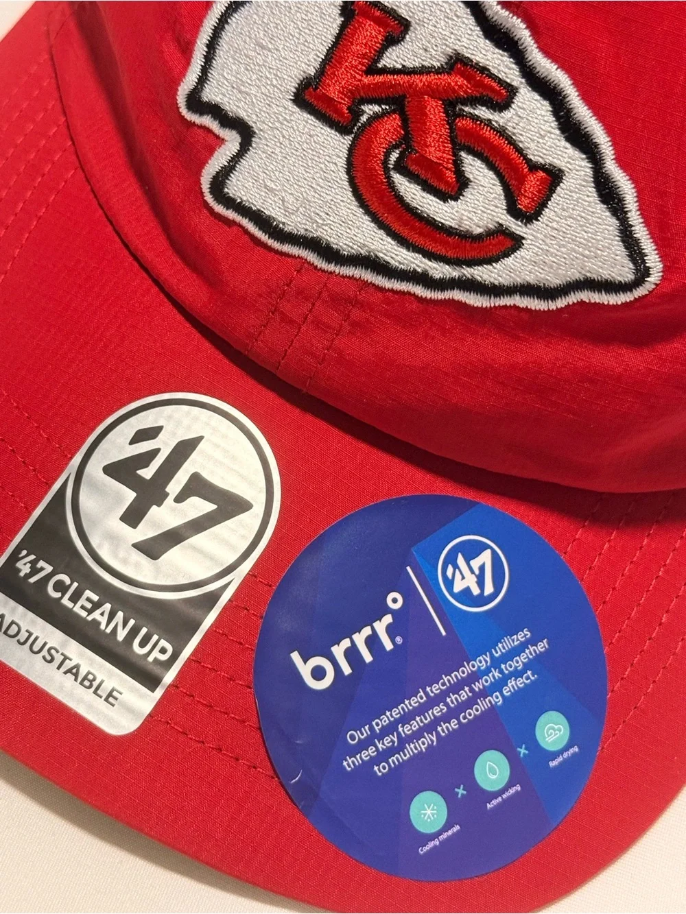 47 Kids Kansas City Chiefs Red Adjustable Clean Up Cap,BRAND NEW